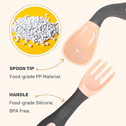 Baby Utensils Spoon Fork with Travel case ( 1 set )