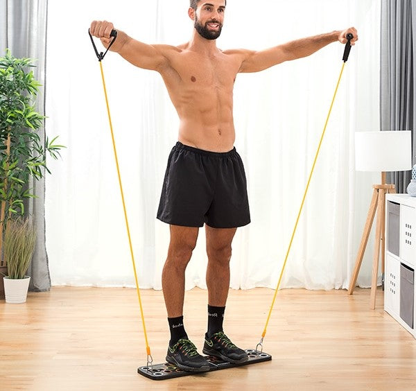 Workout System with Resistance Bands