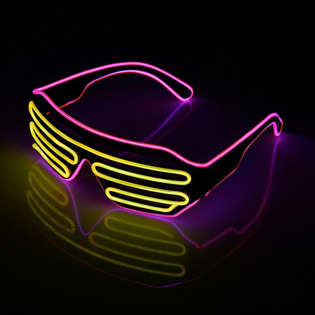 Neon LED Luminous  Glasses
