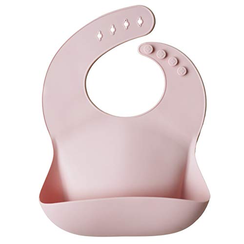 Adjustable Silicone Waterproof Bibs ( Pink )