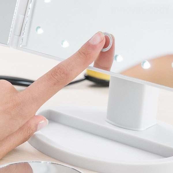 Magnifying LED Mirror