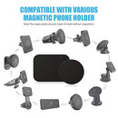 Mount Metal Plate with Adhesive for MagneticCradle-less Mount - 4 Pack, 2 Rectangle and 2 Round