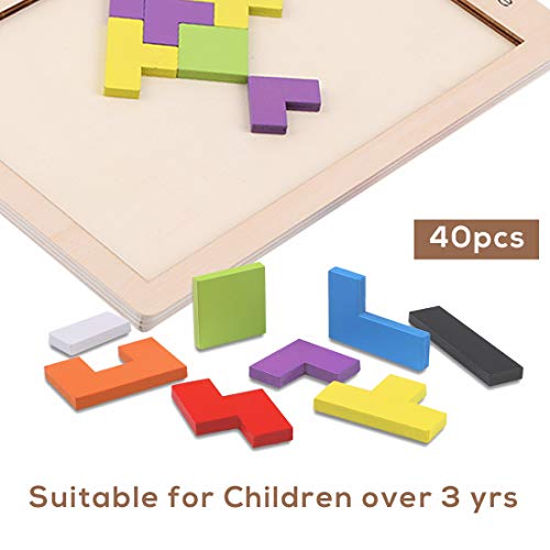 Wooden Puzzle Brain Teasers Game