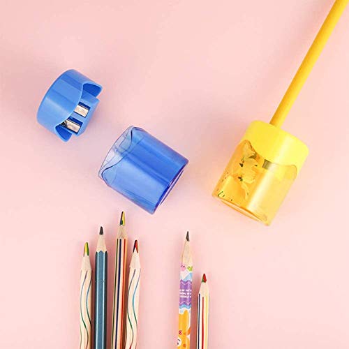 Colorful Compact Pencil Sharpener (  4 Packs )