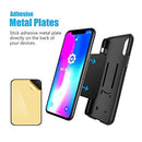 Mount Metal Plate with Adhesive for MagneticCradle-less Mount - 4 Pack, 2 Rectangle and 2 Round