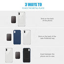 Mount Metal Plate with Adhesive for MagneticCradle-less Mount - 4 Pack, 2 Rectangle and 2 Round