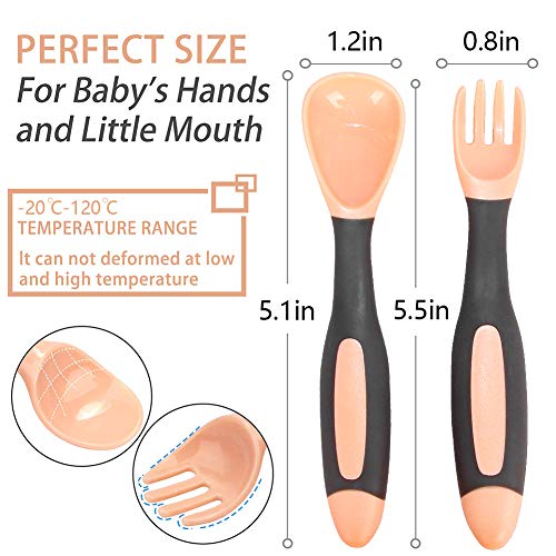 Baby Utensils Spoon Fork with Travel case ( 1 set )