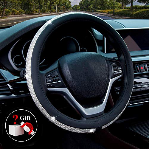 Diamond Leather Steering Wheel Cover