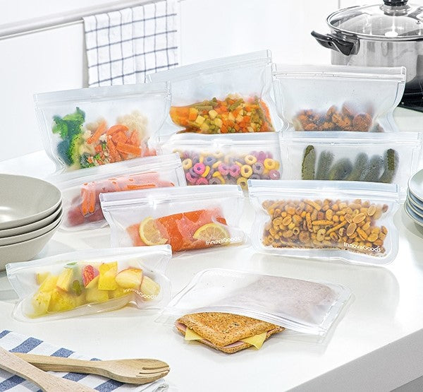 Reusable Food Bag Set ( 10 pieces )