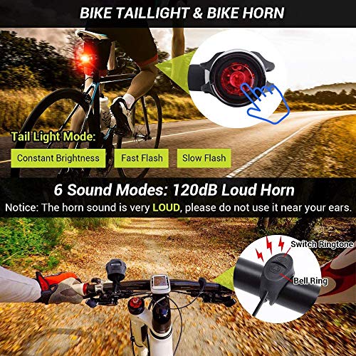 Bicycle Speedometer Headlight & Taillight