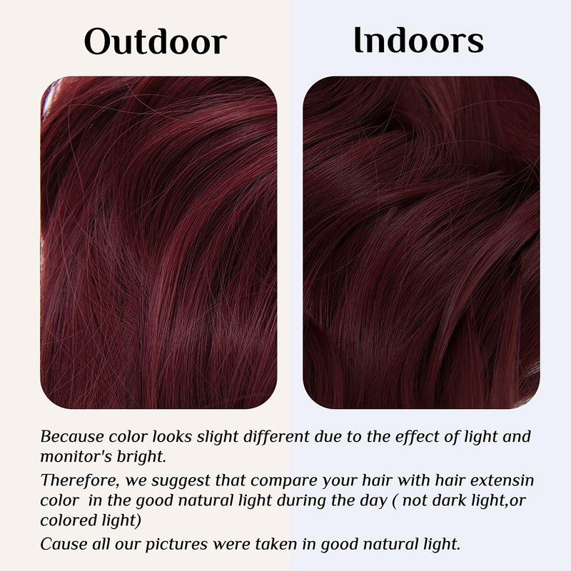 Wine Red Hair Extensions