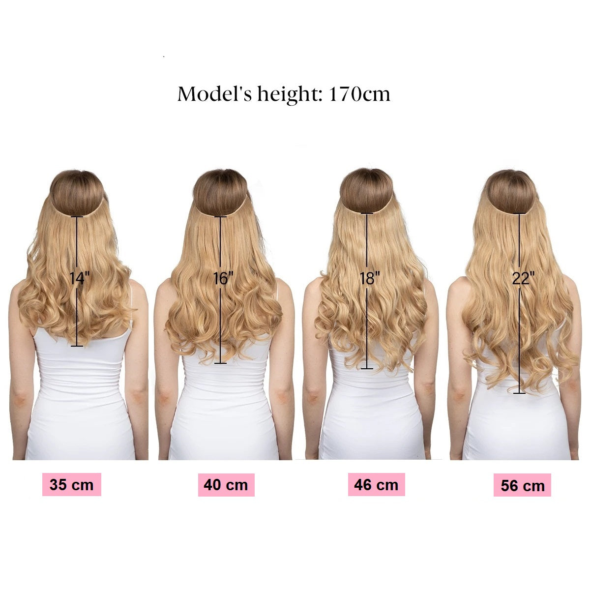 Demi-perruque Châtain Cuivré Mèches Blondes 40 Cm - Perruque 1/2 Synthétique Pour Femme - Raie Libre