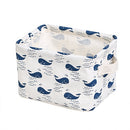 Natural Linen & Cotton Fabric Storage Bins