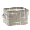 Natural Linen & Cotton Fabric Storage Bins