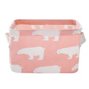 Natural Linen & Cotton Fabric Storage Bins