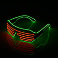 Neon LED lysende briller