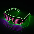 Neon LED lysende briller